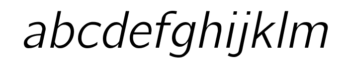 CMU Bright Oblique Font LOWERCASE