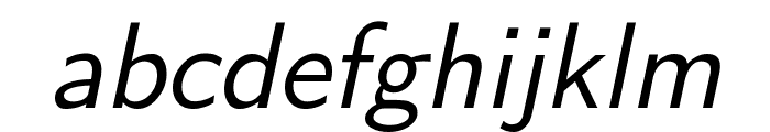 CMU Sans Serif Oblique Font LOWERCASE
