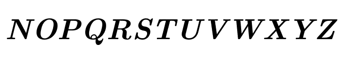 CMU Serif BoldItalic Font UPPERCASE