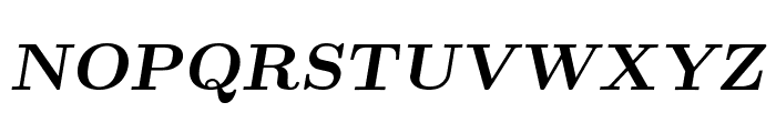 CMU Serif Extra BoldSlanted Font UPPERCASE
