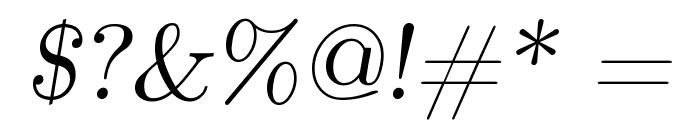 CMU Serif Extra RomanSlanted Font OTHER CHARS