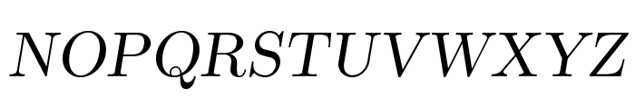 CMU Serif Extra RomanSlanted Font UPPERCASE
