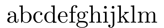 CMU Serif Roman Font LOWERCASE