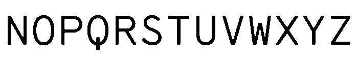 CMMCoda MonoSans Font UPPERCASE