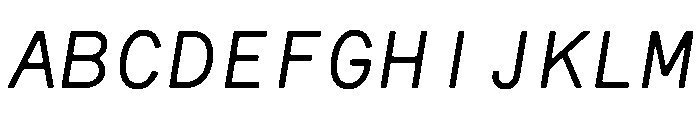 CMMCoda MonoSansItalic Font UPPERCASE