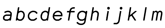 CMMCoda MonoSansItalic FONT
