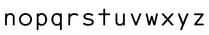 CMMCoda MonoSans Font LOWERCASE