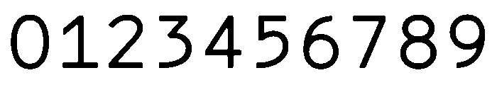 CMMCoda MonoSerif Font OTHER CHARS