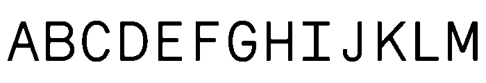CMMCoda MonoSerif Font UPPERCASE