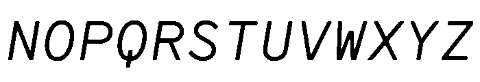 CMMCoda MonoSerifItalic Font UPPERCASE