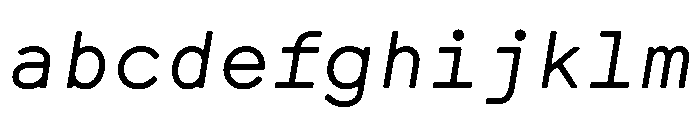 CMMCoda MonoSerifItalic FONT