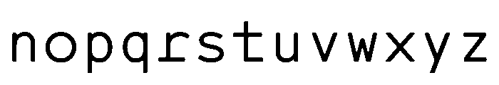 CMMCoda MonoSerif Font LOWERCASE