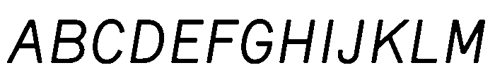 CMMCoda ProportionalItalic Font UPPERCASE