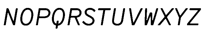 CMMCoda ProportionalItalic Font UPPERCASE