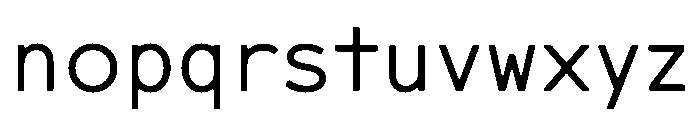 CMMCoda Proportional Font LOWERCASE