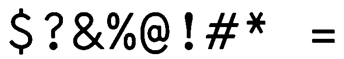 CMMCodaNormalized MonoSans Font OTHER CHARS