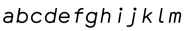CMMCodaNormalized MonoSansItalic FONT