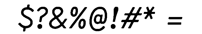 CMMCodaNormalized ProportionalItalic Font OTHER CHARS