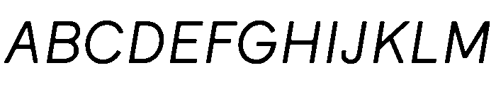 CMMCodaNormalized ProportionalItalic Font UPPERCASE