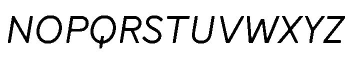 CMMCodaNormalized ProportionalItalic Font UPPERCASE