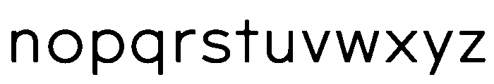 CMMCodaNormalized Proportional Font LOWERCASE