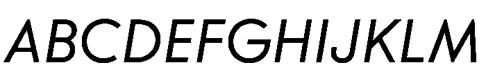 CMMRadio RegularItalic Instance Font UPPERCASE