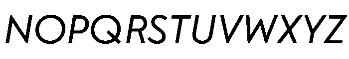 CMMRadio RegularItalic Instance Font UPPERCASE