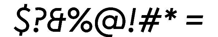 CMMRadio RegularItalic Font OTHER CHARS