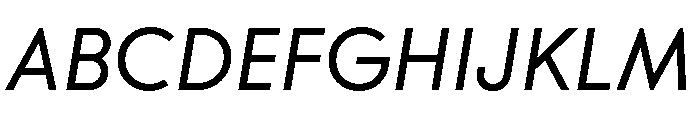 CMMRadio RegularItalic Font UPPERCASE