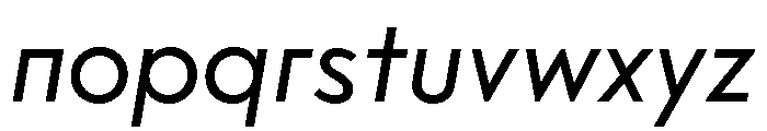 CMMRadio RegularItalic Font LOWERCASE