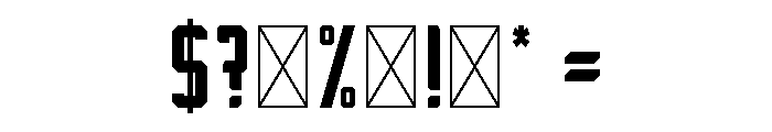 CNRGN Block V2 Font OTHER CHARS