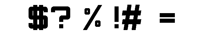 CNRGN Micro Font OTHER CHARS