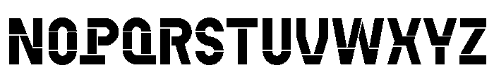 CoFo Kabeltouw Stencil 20 Font LOWERCASE