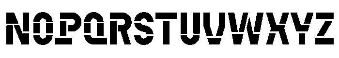 CoFo Kabeltouw Stencil 38 Font UPPERCASE