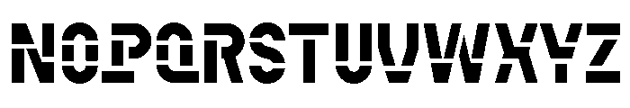 CoFo Kabeltouw Stencil 56 Font LOWERCASE