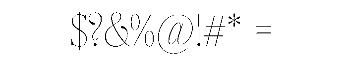 CoFo Raffine Thin Font OTHER CHARS