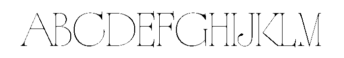 CoFo Raffine Thin Font UPPERCASE