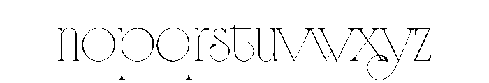 CoFo Raffine Thin Font LOWERCASE