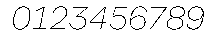CoFo Sans Pro Georgian Hairline Italic Font OTHER CHARS
