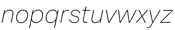 CoFo Sans Pro Georgian Hairline Italic Font LOWERCASE