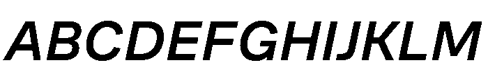 CoFo Sans Pro Georgian Medium Italic Font UPPERCASE