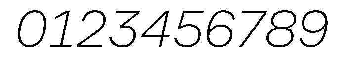 CoFo Sans Pro Georgian Thin Italic Font OTHER CHARS