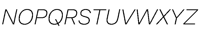 CoFo Sans Pro Georgian Thin Italic Font UPPERCASE