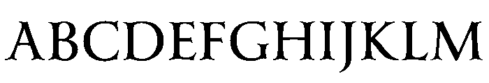 Cochin Bold Font UPPERCASE