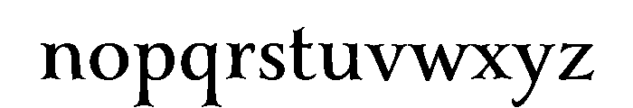 Cochin Bold Font LOWERCASE