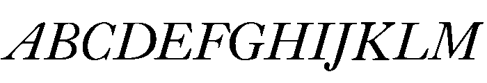 Cochin Italic Font UPPERCASE