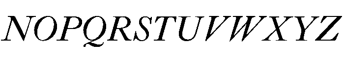 Cochin Italic Font UPPERCASE