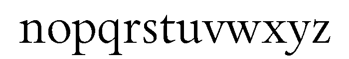Cochin Light Font LOWERCASE