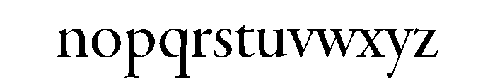 Cochin Medium Font LOWERCASE