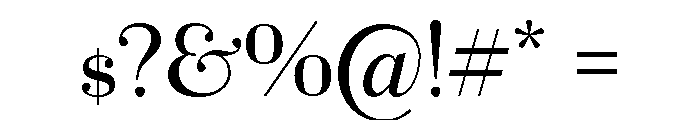 Cochin Regular Font OTHER CHARS